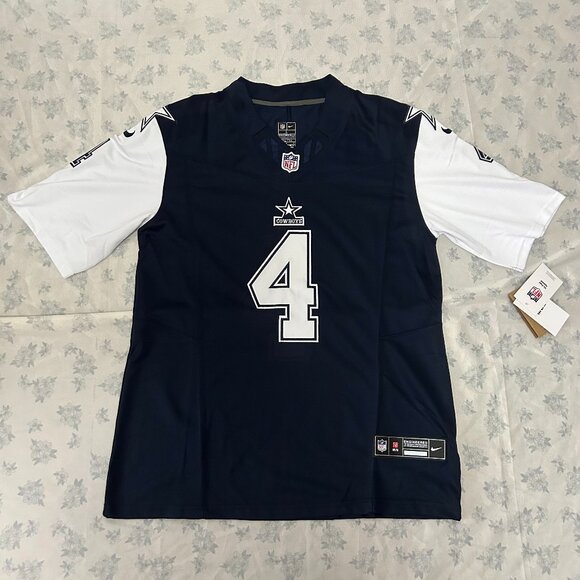 NFL Dak Prescott Dallas Cowboys White Nike Rush Vapor #4 Jersey - Picture 1 of 6